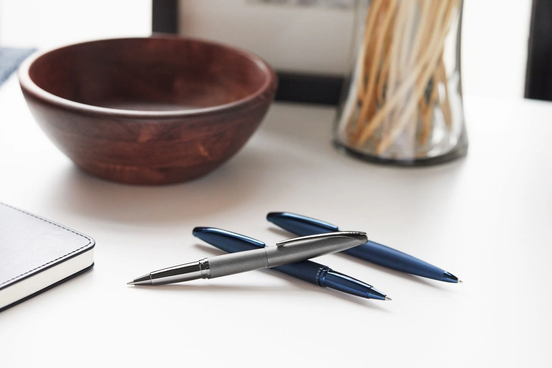 ATX® Sandblasted Titanium Gray Rollerball Pen - Image 7